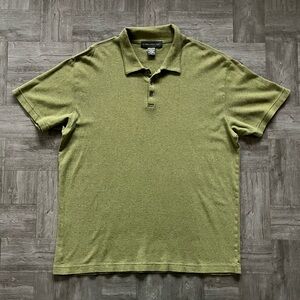 Banana Republic Men’s Large Luxe Touch Performance Polo Short Sleeve Shirt Green